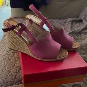 Size 11 Kate Spade Pink wedge sandals